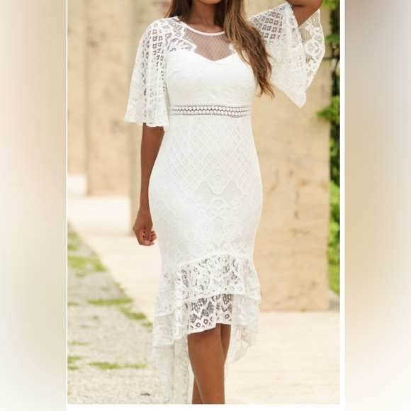 lady black tie Dresses & Skirts - REYNA DRESS - WHITE